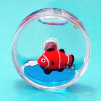 Magnet Liquid-Filled Round Fish